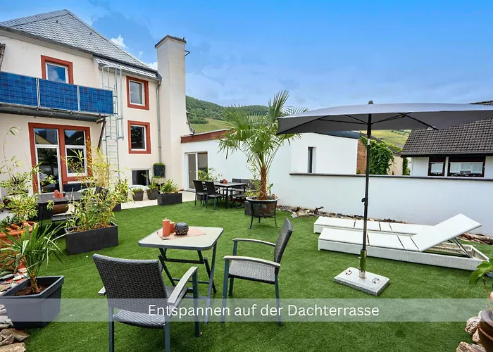 Bambuszimmer Mit Grossem Dachgarten Im Gaestehaus Graf-schmelzer Apartmán Trittenheim